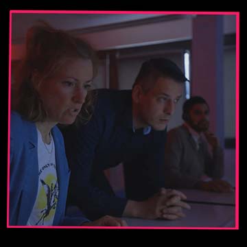 Vorschaubild eines Projektfilms über IT-Sicherheit mit einem Team in einer Notfallsituation im Security Operation Center
