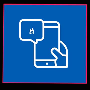 Vorschaubild eines Schulungsvideos mit animiertem Smartphone und Hinweis auf Brandrisiken bei unsachgemäßer Nutzung