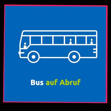 Vorschaubild eines Informationsfilms mit animierter Darstellung eines Busses auf Abruf zur Erklärung moderner Mobilitätsangebote
